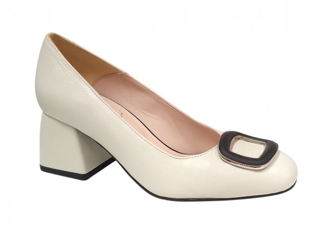 Pantofi dama office din piele naturala Angely Bej B15BEJO